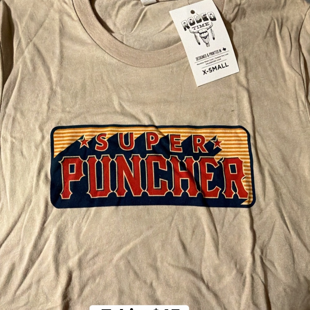 Super Puncher Beige T-Shirt